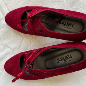Umberto Raffini Nakita Red Suede Heels